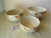 3 JEWEL TEA NESTING BOWLS