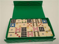 Vintage Double Nine Domino Game Set