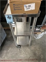 3-Tier Rolling Stainless Steel Cart