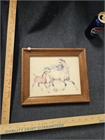 Framed Horses Picture