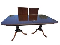 ETHAN ALLEN SOLID CHERRY BANQUET DINING TABLE
