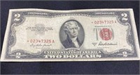 1953 A $2 Dollar Bill A Series Res Star