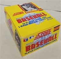 1990 MLB Score Trading & Trivia Cards