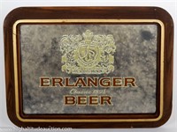 Vintage Erlanger Beer Bar Mirror Sign