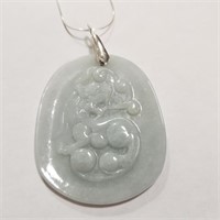 $300 Silver Jadeite Necklace