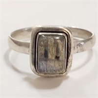$120 Silver Labradorite Ring