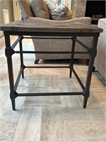 Pottery Barn Parquet Square Reclaimed End Table