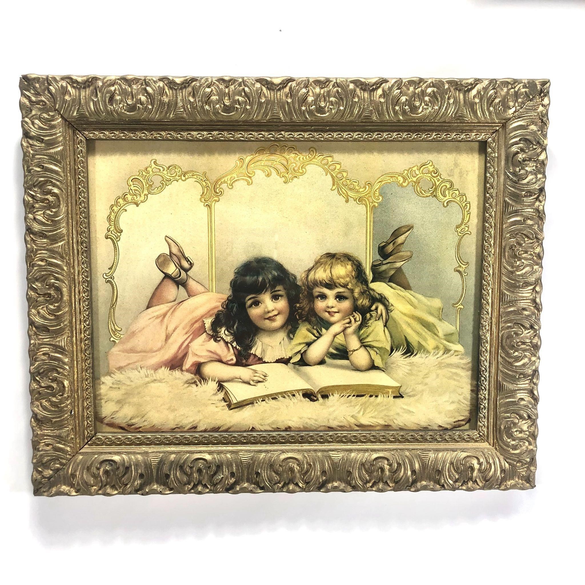 Vintage Cherub-like Big Eye Girl Print.(2 of 2)