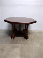 Vintage Rolling Octagonal Dining Table