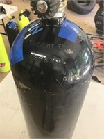 Scuba diving bottle. Full