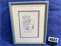 Matted & Framed, Makin' Bubbles Print, 9X11"T