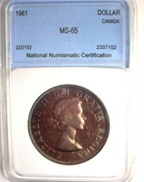 1961 Dollar NNC MS65 Canada