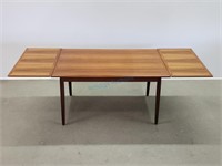 Teak Draw-Leaf Dining Table