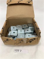 100 PCS of Eaton 5/16 Square Washer - Zinc Plated
