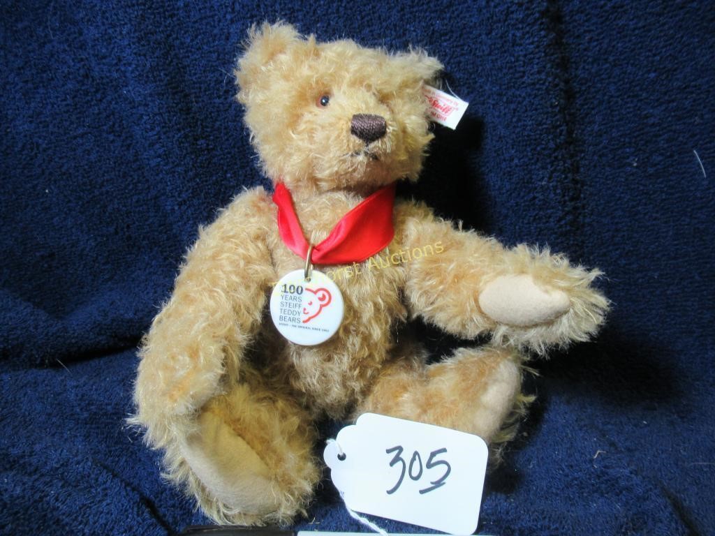 STEIFF TEDDY BEAR #03884 - 100-YEAR - 10"