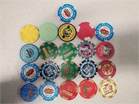 20 Las Vegas Casino Chips