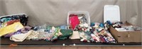 Large Lot of Quilting Material & Started Projects