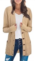 (new)Size:XL,KILIG Women's Cardigan Sweater Cable