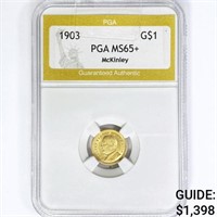 1903 McKinley Rare Gold Dollar PGA MS65+