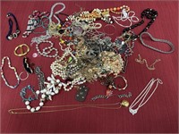 Bin of Mixed Costume Jewelry