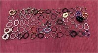 65 Assorted Costume Jewelry Bracelets