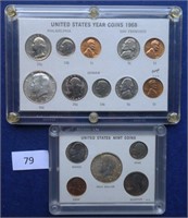 US Coin sets (2) 1967 & 1968