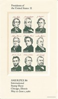 Presidents of the United States: II Souvenir Stamp