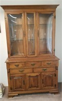 Stunning Vintage Young Republic Maple China Hutch