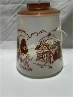Frosted Glass Cookie Jar