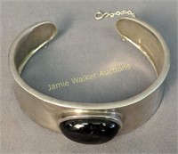 Sterling Silver Modernist Cuff Bracelet 50.1 Dwt