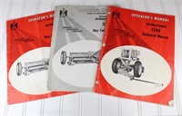 (3) International Harvester Operator Manuals