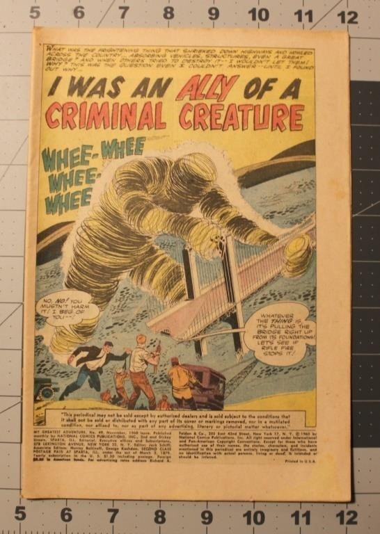 My Greatest Adventure #49 Nov 1960