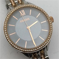 Fossil Wrist Watch With Clear Stones