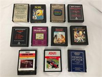 Lot of 11 Atari Computer Game Cartridges