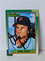 Chris Speier Autogrpah Card