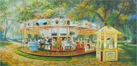 CAROUSEL PAINTING BY ROBERT BUTLER & MIKE NOWACK