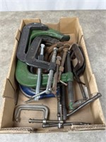 Assortment of Metal Table C Clamps