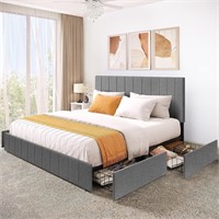 King Upholstered Bed Frame