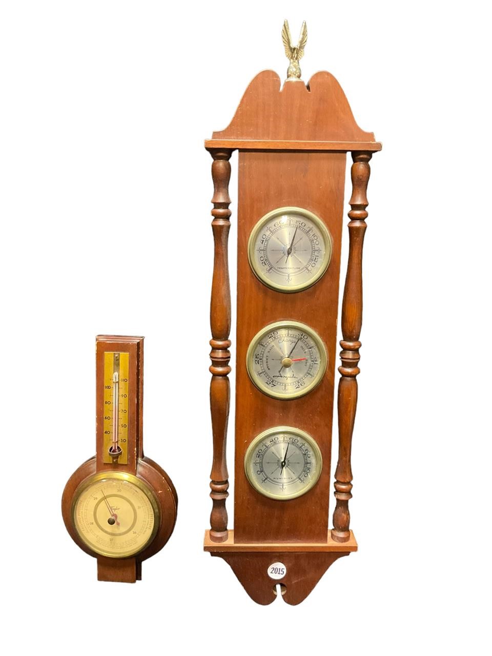 2-Vintage Barometer/Weather Stations