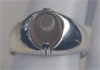 Sterling Cabochon White Moonstone Ring
Size 10
