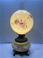 VICTORIAN HAND PAINTED GONE WITH THE WIND LAMP -