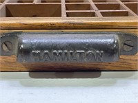 HAMILTON PRINT BLOCK CABINET DRAWER 32 1/4 X 17