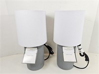 NEW Threshold: Gray Table Lamp (2-pack)