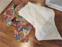 Lot 2 Quilts-Multi color & white