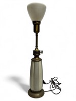 MCM Tall Steiffel porcelain table lamp