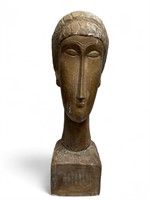 Austin Production Modigliani female bust sculpture