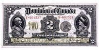 Dominion of Canada 1914 $2, Black Seal