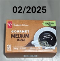 PC Gourmet Medium Roast 12 Pods 02/2025