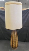 Mid century modern brutalist style ceramic lamp