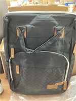 diaper bag with expanding changing station
